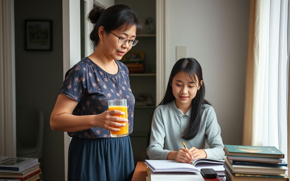 Các phụ huynh chú ý bổ sung nhiều nước hoa quả cho các con học tập và ôn luyện trong mùa nắng nóng.
