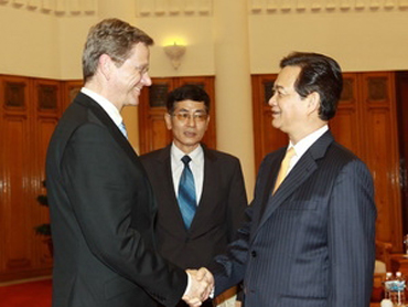 Thủ tướng Nguyễn Tấn Dũng tiếp ông Guido Westerwelle, Bộ trưởng Ngoại giao Cộng hòa Liên bang Đức.