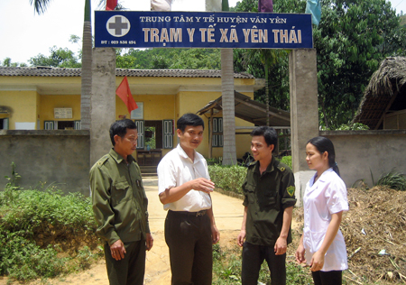 Trụ sở Trạm y tế xã Yên Thái, huyện Văn Yên điểm khởi đầu phát hiện các đối tượng trong vụ án.
