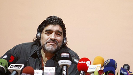 Huyền thoại bóng đá Diego Maradona.