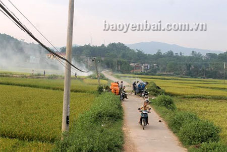 Những con đường nông thôn mới ở Việt Thành.