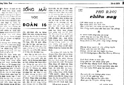 Bài viết “Sống mãi với Đoàn 16” viết về Liệt sĩ Tô Quang Kim đăng trên Báo Hoàng Liên Sơn ngày 19/6/1979.