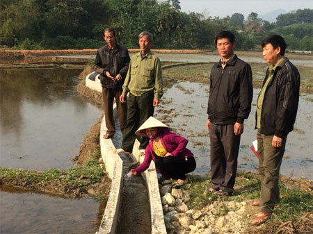 Mương dẫn nước của thôn Đồng Hạ, xã Vân Hội được Dự án đầu tư xây dựng đã đảm bảo nước tưới tiêu cho sản xuất. 
