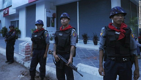 Cảnh sát Myanmar.