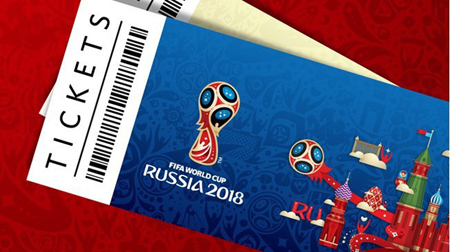 Hơn 10.000 tấm vé giả vào xem World Cup 2018 tại Nga đã bán ra trên toàn cầu.