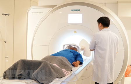 Máy chụp MRI phục vụ người dân tại Bệnh viện quận Thủ Đức, Thành phố Hồ Chí Minh. Ảnh minh họa.