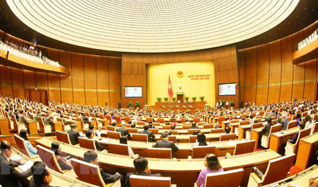 Quang cảnh bế mạc Kỳ họp thứ năm, Quốc hội khóa XIV.