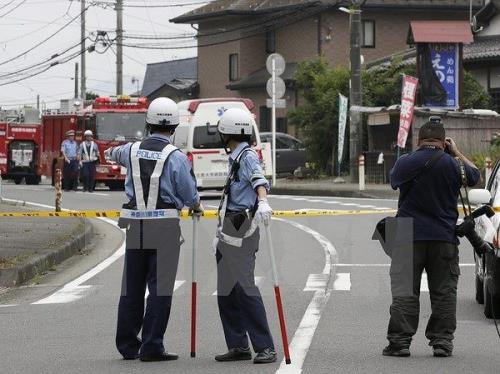 Cảnh sát Nhật Bản trong lúc làm nhiệm vụ.