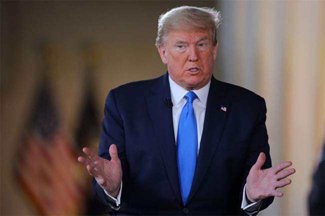Tổng thống Donald Trump tại sự kiện ở Đài tưởng niệm Lincoln.