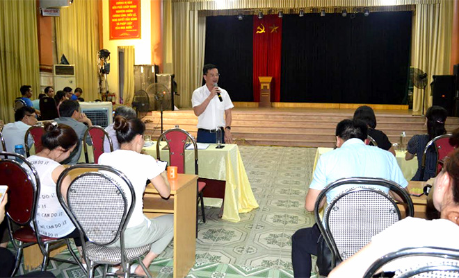 Đồng chí Dương Văn Tiến – Phó Chủ tịch UBND tỉnh phát biểu tại buổi sơ duyệt.