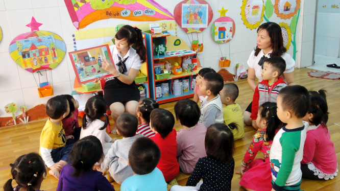 Bộ Giáo dục và Đào tạo đặt kế hoạch tiến tới phổ cập giáo dục mầm non cho trẻ em dưới 5 tuổi (nguồn internet)