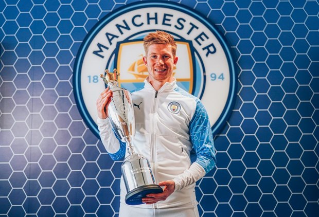 Kevin De Bruyne lần thứ 2 liên tiếp được PFA vinh danh.