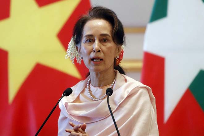 Bà Aung San Suu Kyi (Ảnh chụp vào tháng 12-2019).