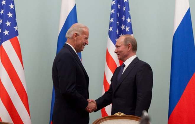 Tổng thống Mỹ Joe Biden và Tổng thống Nga Vladimir Putin dự kiến tiến hành hội đàm tại Geneva (Thụy Sĩ). (Nguồn: warontherocks.com).