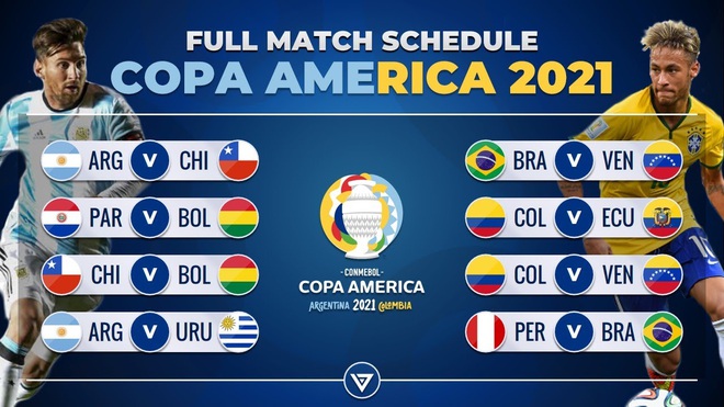 Copa America 2021 diễn ra từ 14/6 đến 11/7.