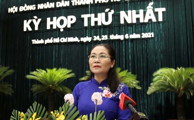 Bà Nguyễn Thị Lệ tái đắc cử Chủ tịch HĐND TP.HCM nhiệm kỳ 2021 - 2026.