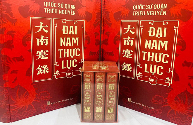 Bộ sách “Đại Nam thực lục”.