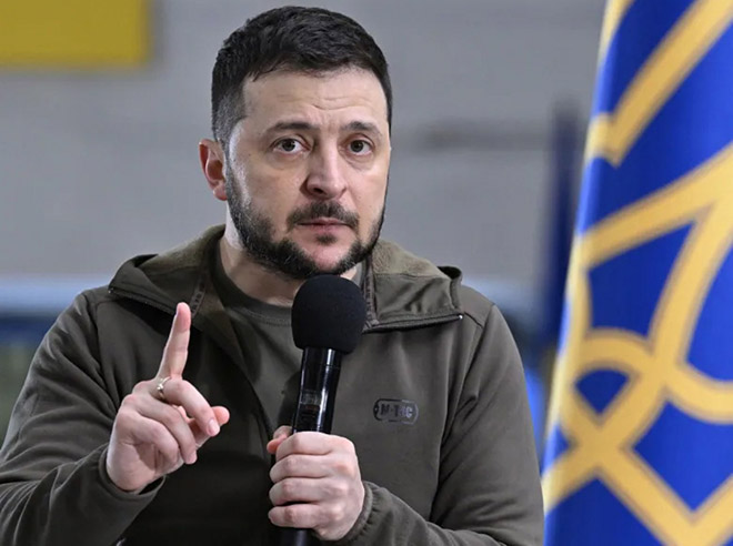 Tổng thống Ukraine Zelensky.