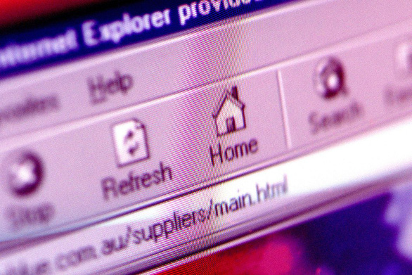 Hình chụp giao diện trình duyệt web Internet Explorer năm 2001.