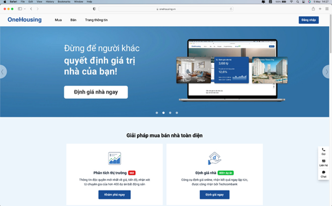 Nền tảng BĐS công nghệ - proptech OneHousing mang lại giải pháp mua bán nhà toàn diện