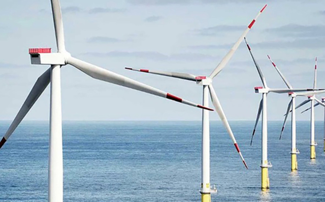 “Trang trại” điện gió Walney Extension hoạt động lớn nhất châu Âu, nằm ở biển Ireland .