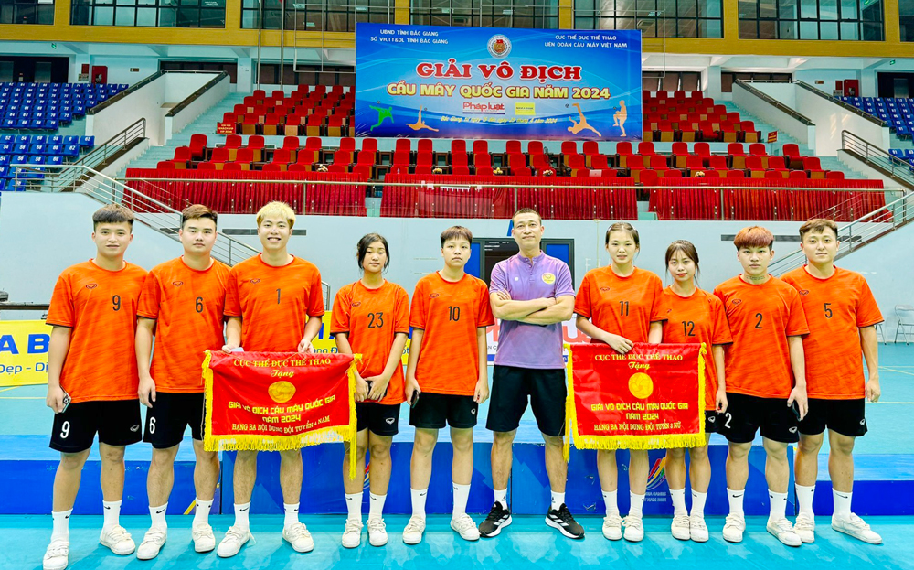 Cầu mây Yên Bái giành huy chương Đồng ở nội dung đội tuyển 4 nam và nội dung đội tuyển 3 nữ.