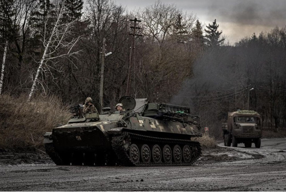 Quân đội Ukraine tại tiền tuyến Sumy.