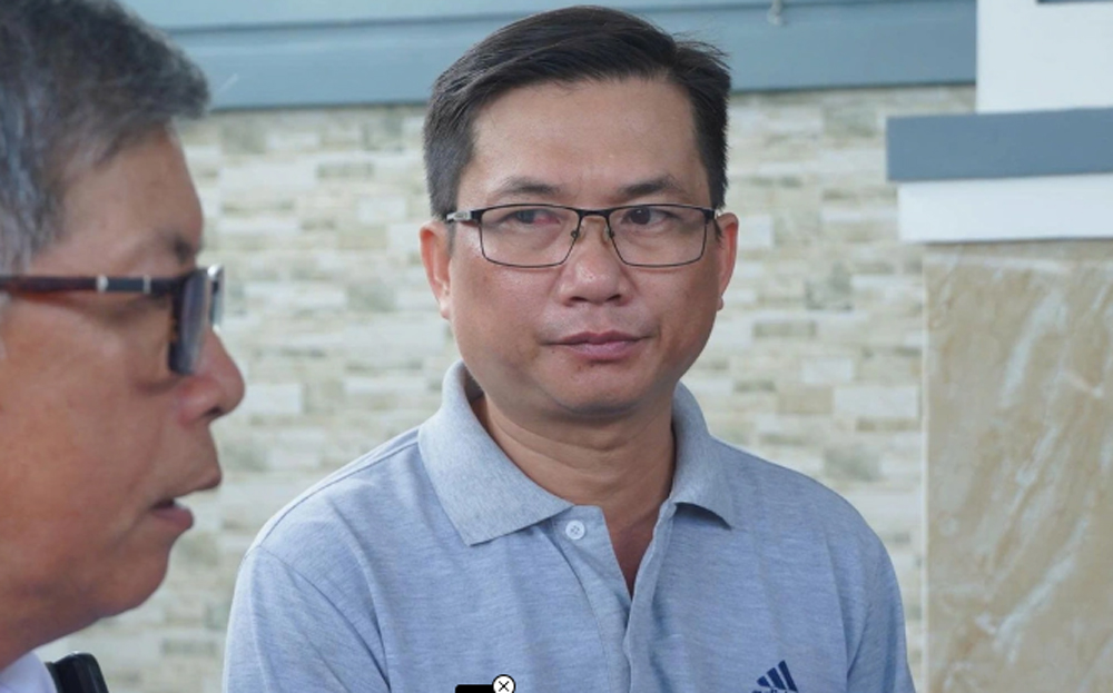 Ông Hà Hữu Tâm, nhân viên Công ty C.P. tại buổi làm việc với ngành chức năng