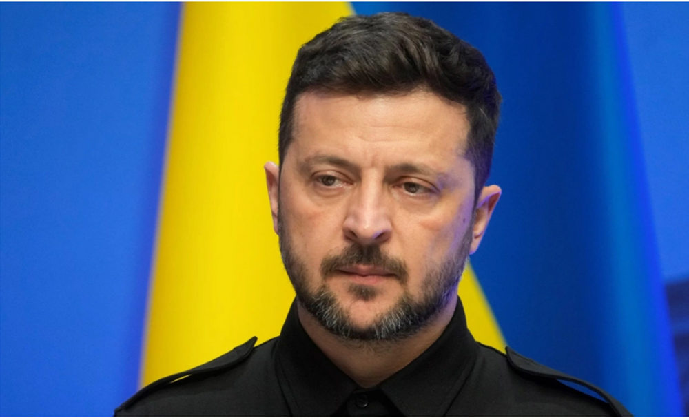 Tổng thống Ukraine Volodymyr Zelensky tại cuộc họp báo ở Litva hôm 2/6.