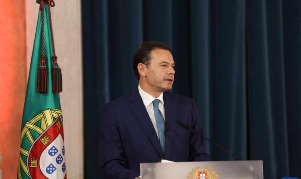 Thủ tướng Luis Montenegro phát biểu tại lễ nhậm chức của chính phủ mới ở Lisbon, Bồ Đào Nha vào ngày 5/6