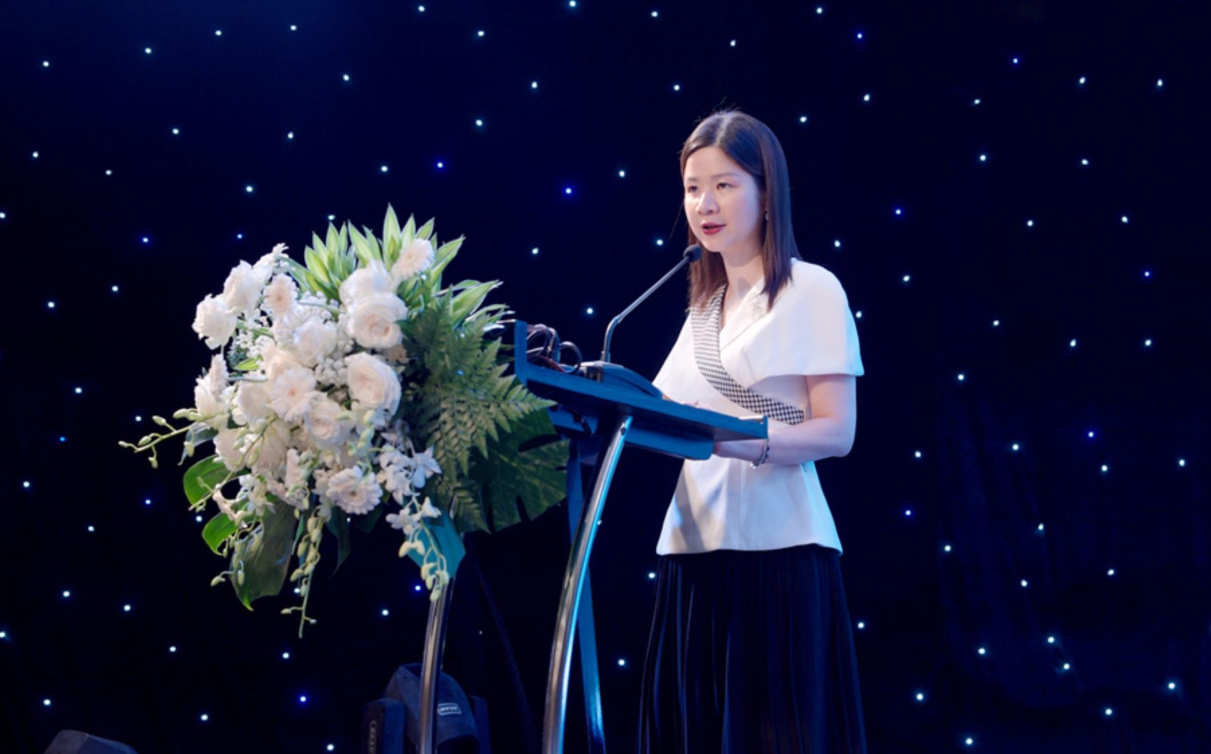 TS. Lê Thái Hà phát biểu khai mạc sự kiện, khẳng định tầm quan trọng của kết nối các bên liên quan để thúc đẩy phát triển bền vững thực chất trong ngành thủy sản.