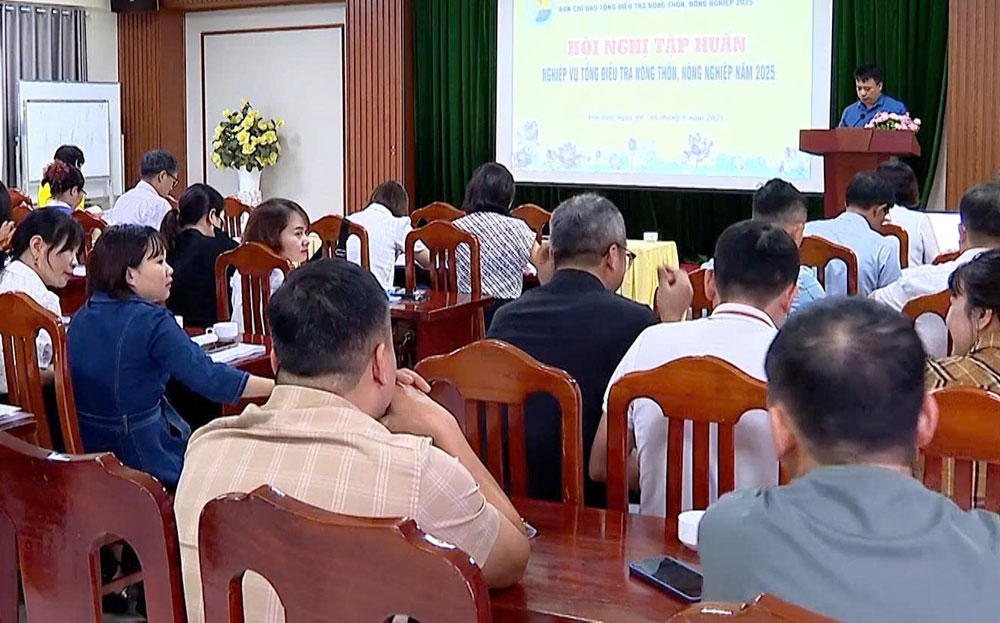 Các điều tra viên tham dự lớp tập huấn nghiệp vụ tổng điều tra nông thôn, nông nghiệp năm 2025.