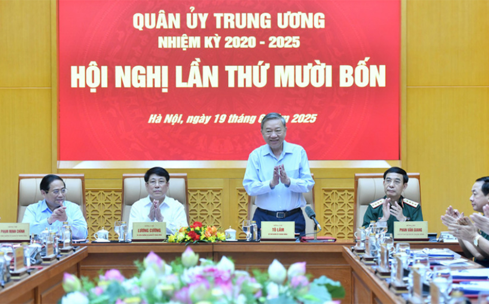 Tổng Bí thư Tô Lâm chủ trì Hội nghị Quân ủy Trung ương lần thứ 14.