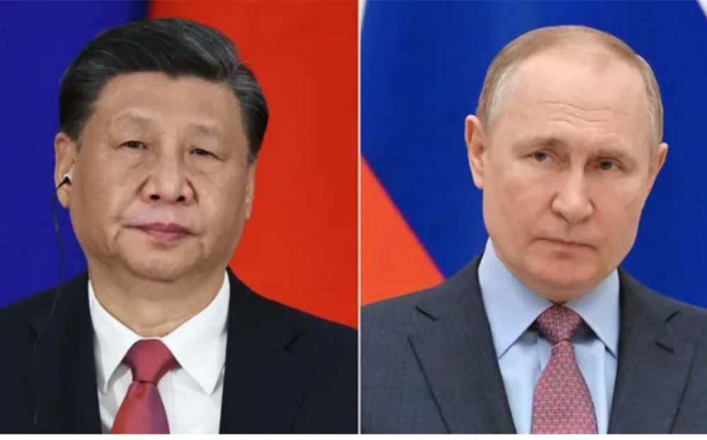 Tổng thống Nga Vladimir Putin và Chủ tịch Trung Quốc Tập Cận Bình.