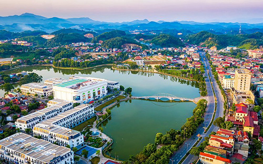 Một góc thành phố Yên Bái.