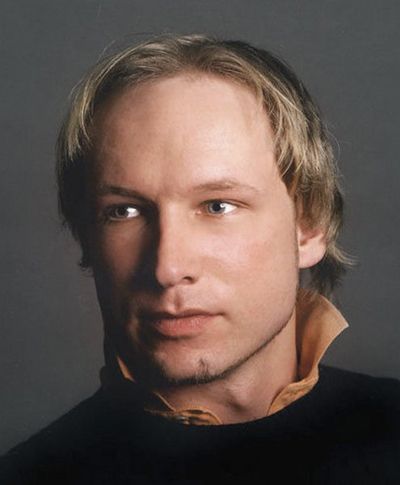 Chân dung nghi phạm Anders Behring Breivik.