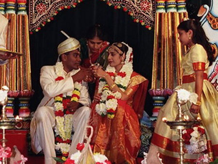 Một đám cưới ở Sri Lanka.