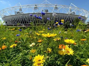 Sân vận động Olympic tại London, nơi sẽ diễn ra lễ khai mạc Olympic London 2012.