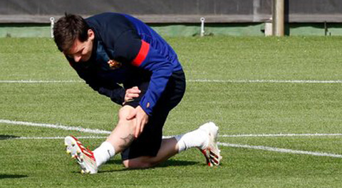Messi đã có thể tập luyện bình thường trở lại
