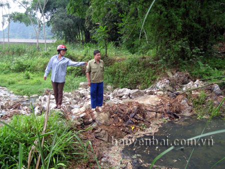 Công trình phai trữ nước của thôn 7, xã Minh Xuân đảm bảo nước tưới cho 14,7ha lúa nước vụ xuân.
