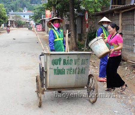 Người dân thôn Đêu 3, xã Nghĩa An đã ý thức được việc thu gom xử lý rác thải.