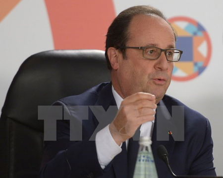 Tổng thống Pháp François Hollande. (Nguồn: AFP/TTXVN)
