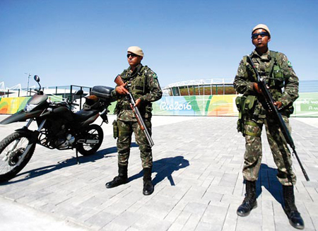 An ninh được tăng cường, đảm bảo an toàn cho Olympic 2016 tại Brazil.