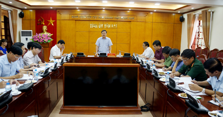 Đồng chí Dương Văn Thống - Phó Bí thư Thường trực Tỉnh ủy, Trưởng Ban Chỉ đạo 94 cấp tỉnh phát biểu chỉ đạo Hội nghị.
