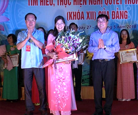 Phạm Thị Ngọc Ánh đã giành giải Nhì trong Hội thi tìm hiểu, thực hiện Nghị quyết Trung ương 4, khóa XII, vòng sơ khảo, Cụm thi số 2.