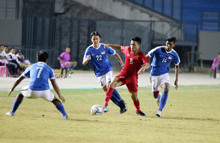 U19 Việt Nam không thể thắng Singapore.