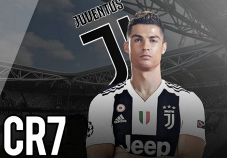 Ronaldo đầu quân cho Juventus.
