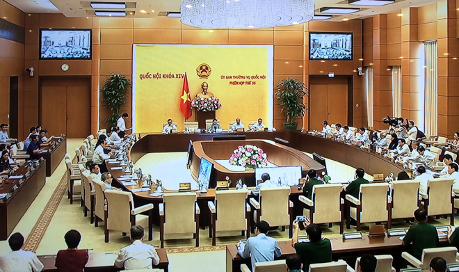 Ủy ban Thường vụ Quốc hội khai mạc Phiên họp thứ 35.