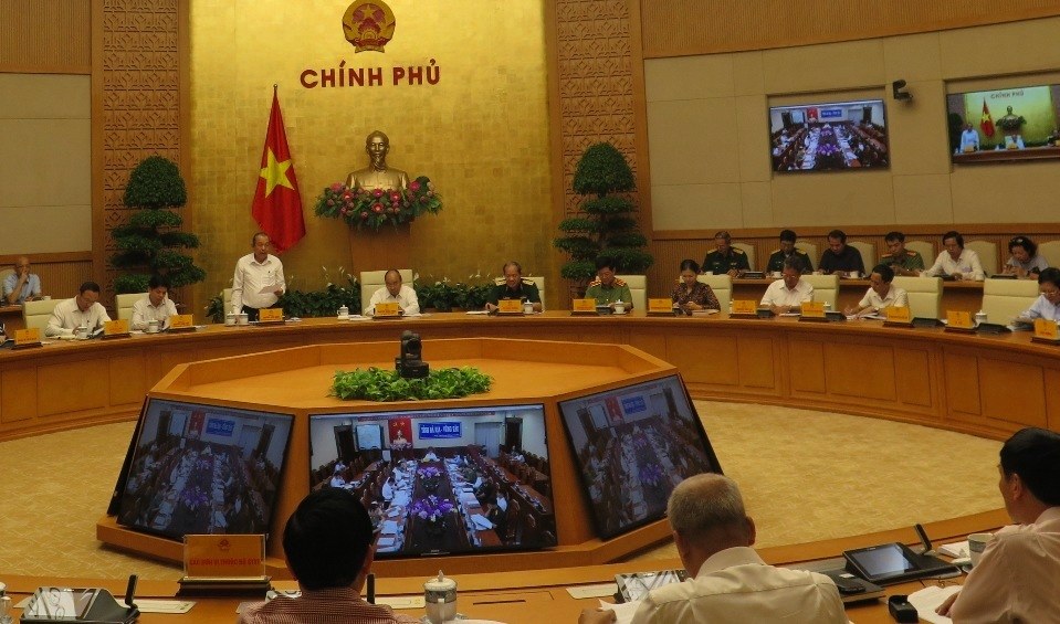 Phó Thủ tướng thường trực, Chủ tịch Ủy ban ATGT Quốc gia Trương Hòa Bình phát biểu khai mạc Hội nghị.