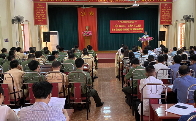 Cuối tháng 6, tỉnh Yên Bái đã tổ chức tập huấn triển khai nhiệm vụ công tác thi tốt nghiệp THPT năm 2020